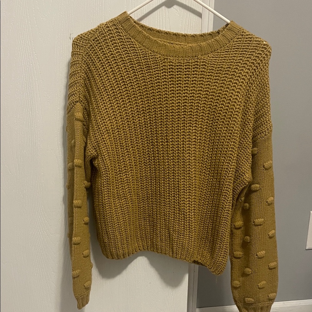 Jessica Simpson Mustard Textured Sweater